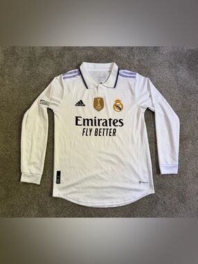 Adidas Real Madrid 2022-23 Long Sleeve Jersey size small